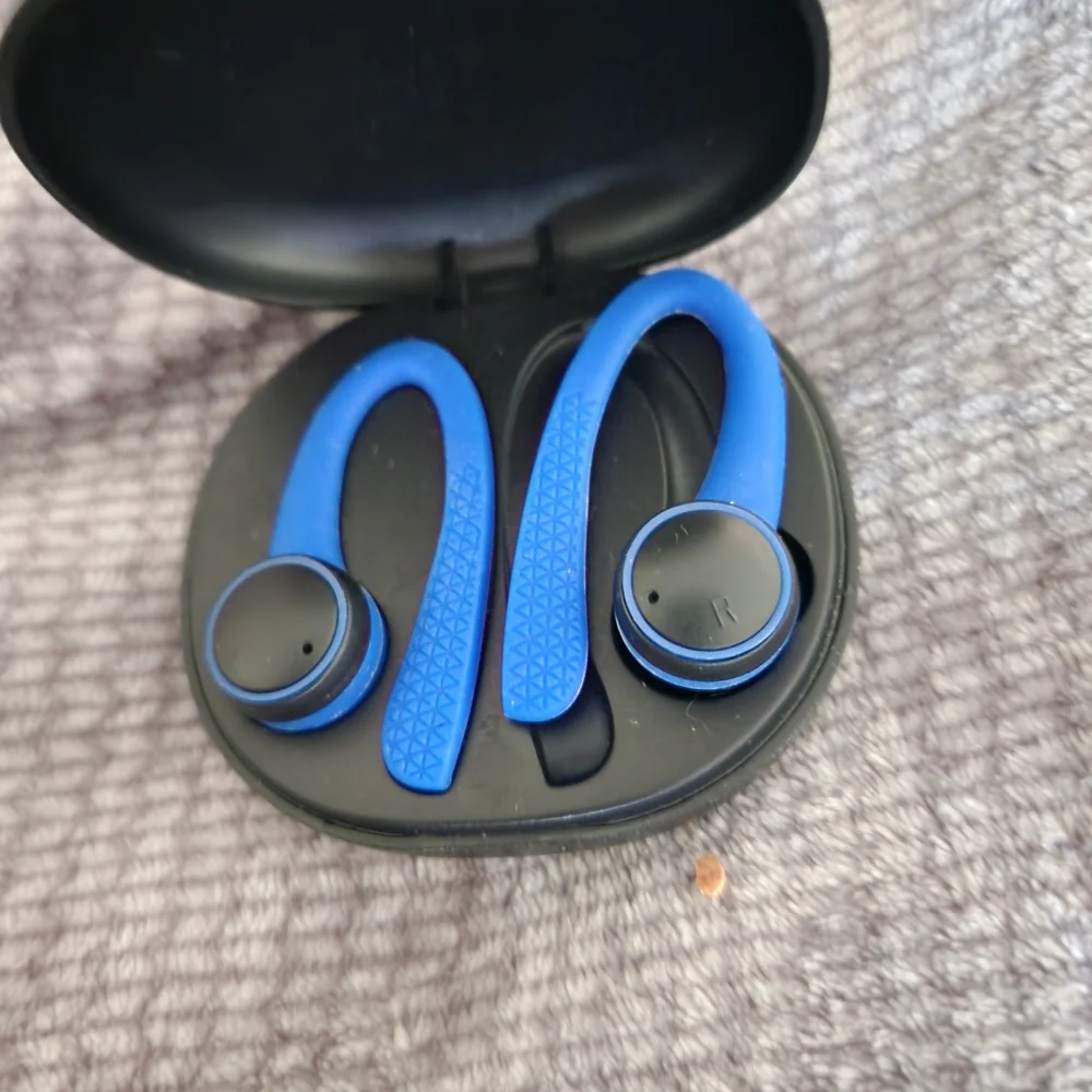 Wireless Blue Earbuds
